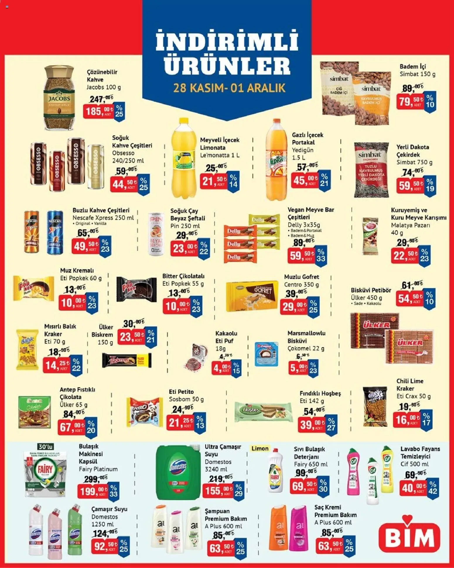 BİM İndirimli Ürünler 28.11.2025 - Broşürünün önizlemesi