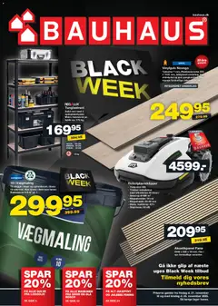 Eksempel på tilbudsavis Black Friday fra butik Bauhaus gyldig fra 21/11/2025