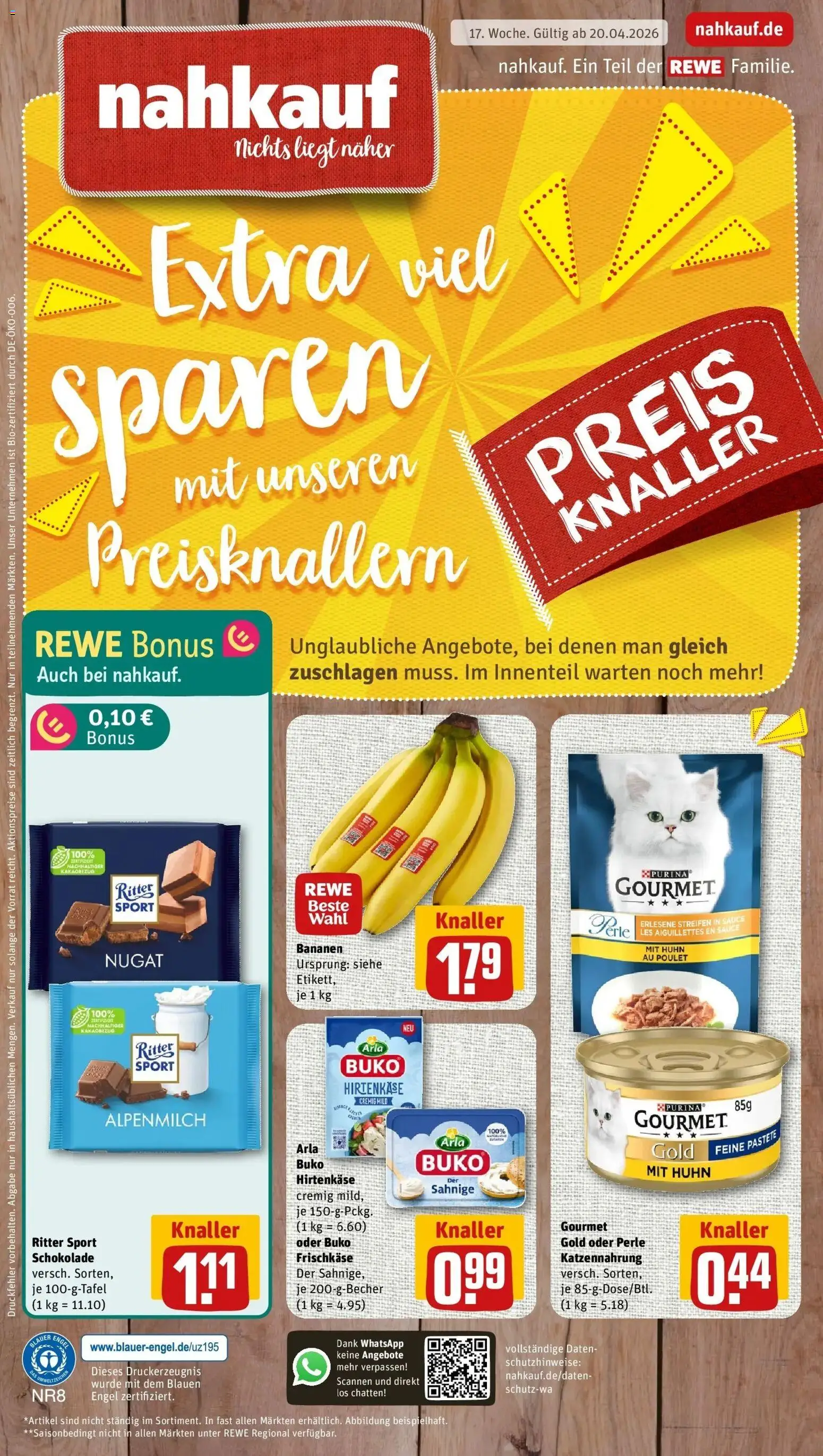 Vorschau von dem Prospekt des Geschäftes Rewe, gültig ab dem 20.04.2026