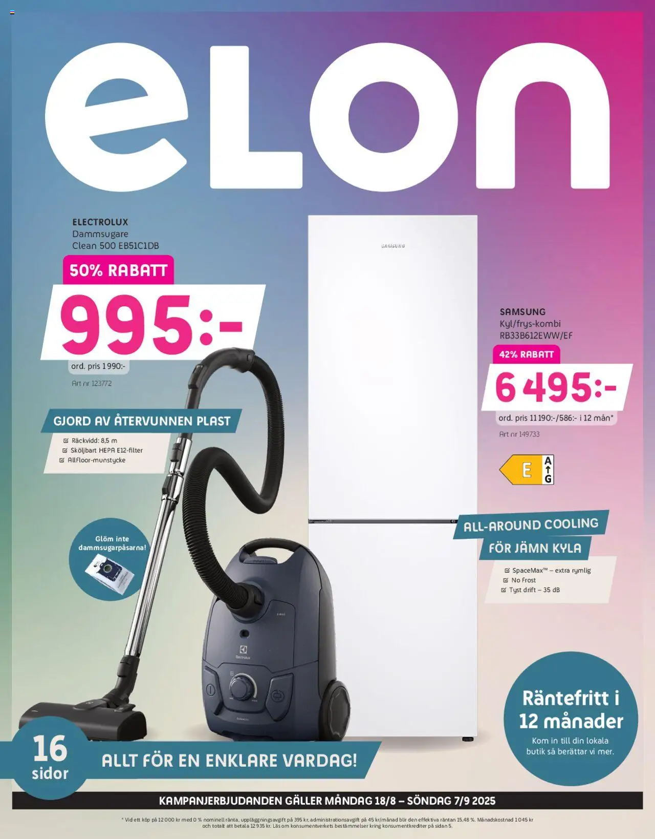 Aktuella reklamblad Elon är giltig 18/08 2025 > Veckans Erbjudanden gäller från 18/08/2025 till 07/09/2025 sidnummer 1