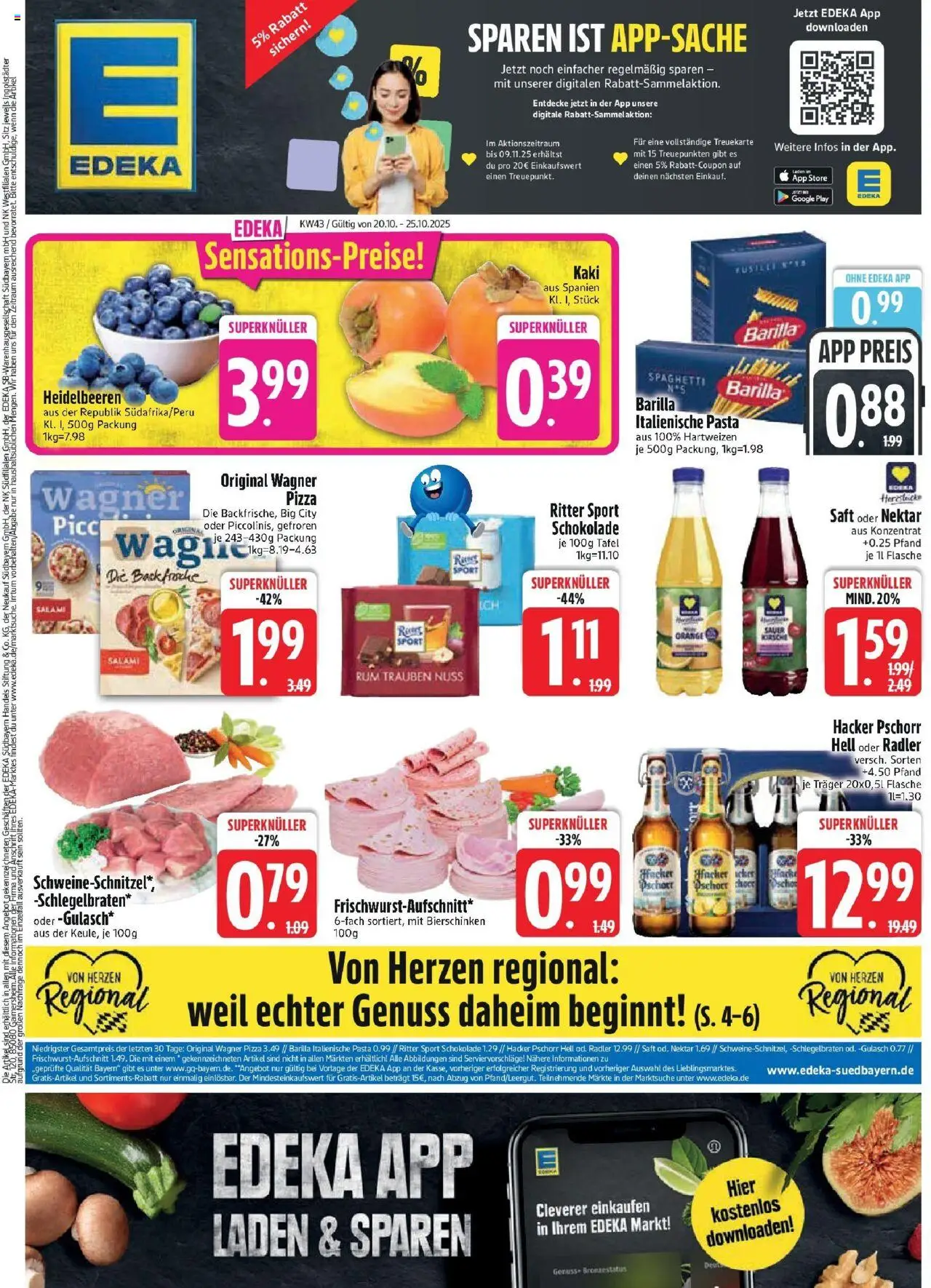 EDEKA Prospekt ab 19.10.2025 - Prospekt Asbach-Bäumenheim Online