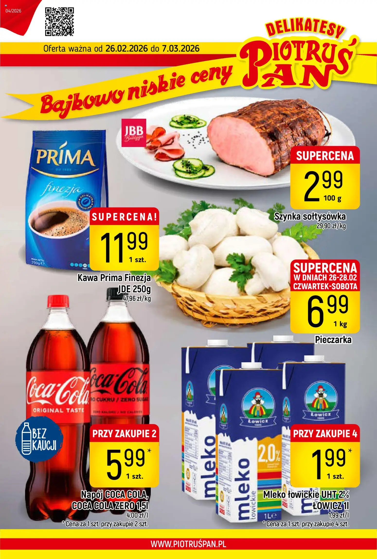 Pogląd gazetki "Gazetka" ze sklepu Piotruś Pan ważnej od 26.02.2026