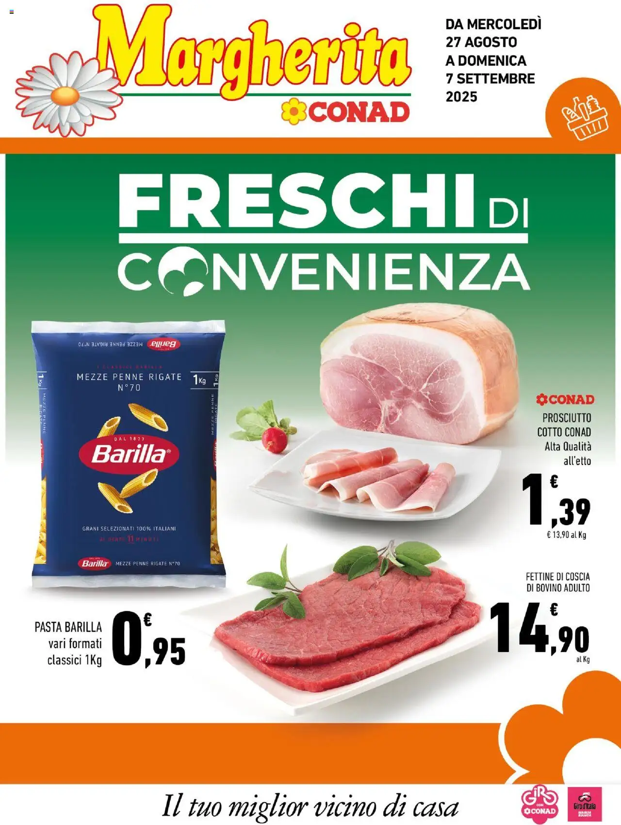 Volantino Conad valido da 27/08/2025 numero di pagina 1