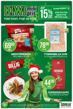 Forhåndsvis Kundeavis fra butikk Kiwi gyldig fra 15/12/2025