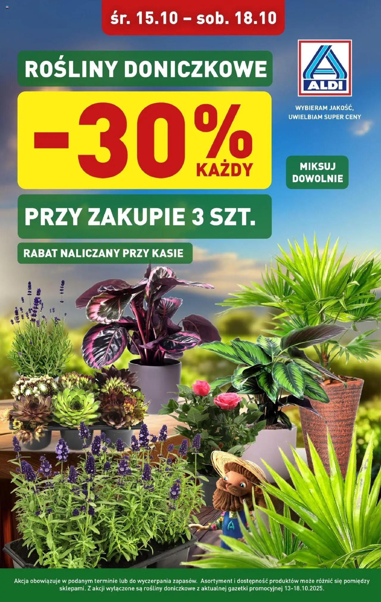 Aldi Rośliny doniczkowe od 15.10.2025 - Nowa Gazetka - Numer strony 1