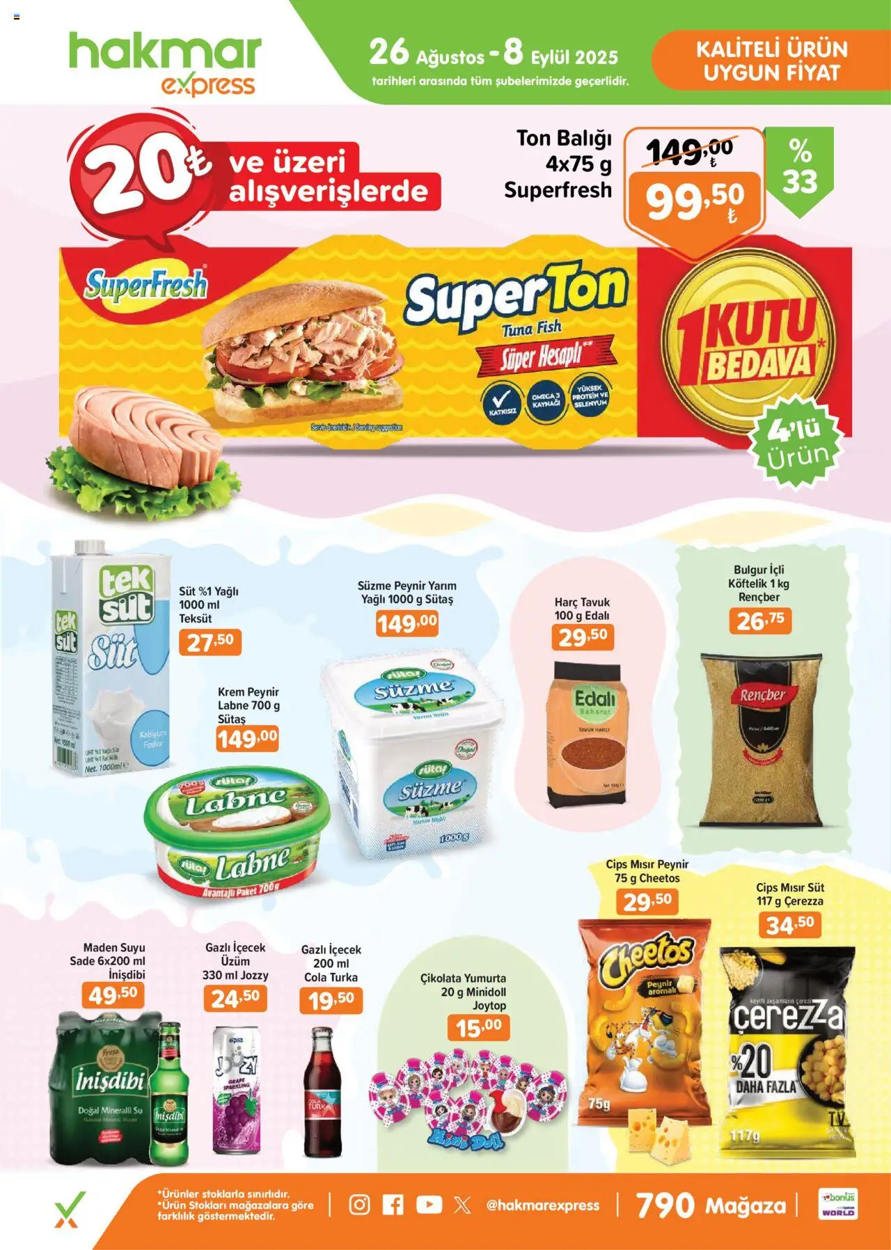 Hakmar Express Katalog (26 Ağustos 2025 - 08 Eylül 2025) - Sayfa numarası 1