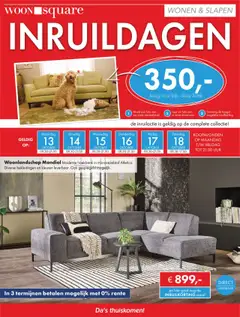 Voorbeeld van Folder van winkel Woonsquare geldig vanaf 13-10-2025
