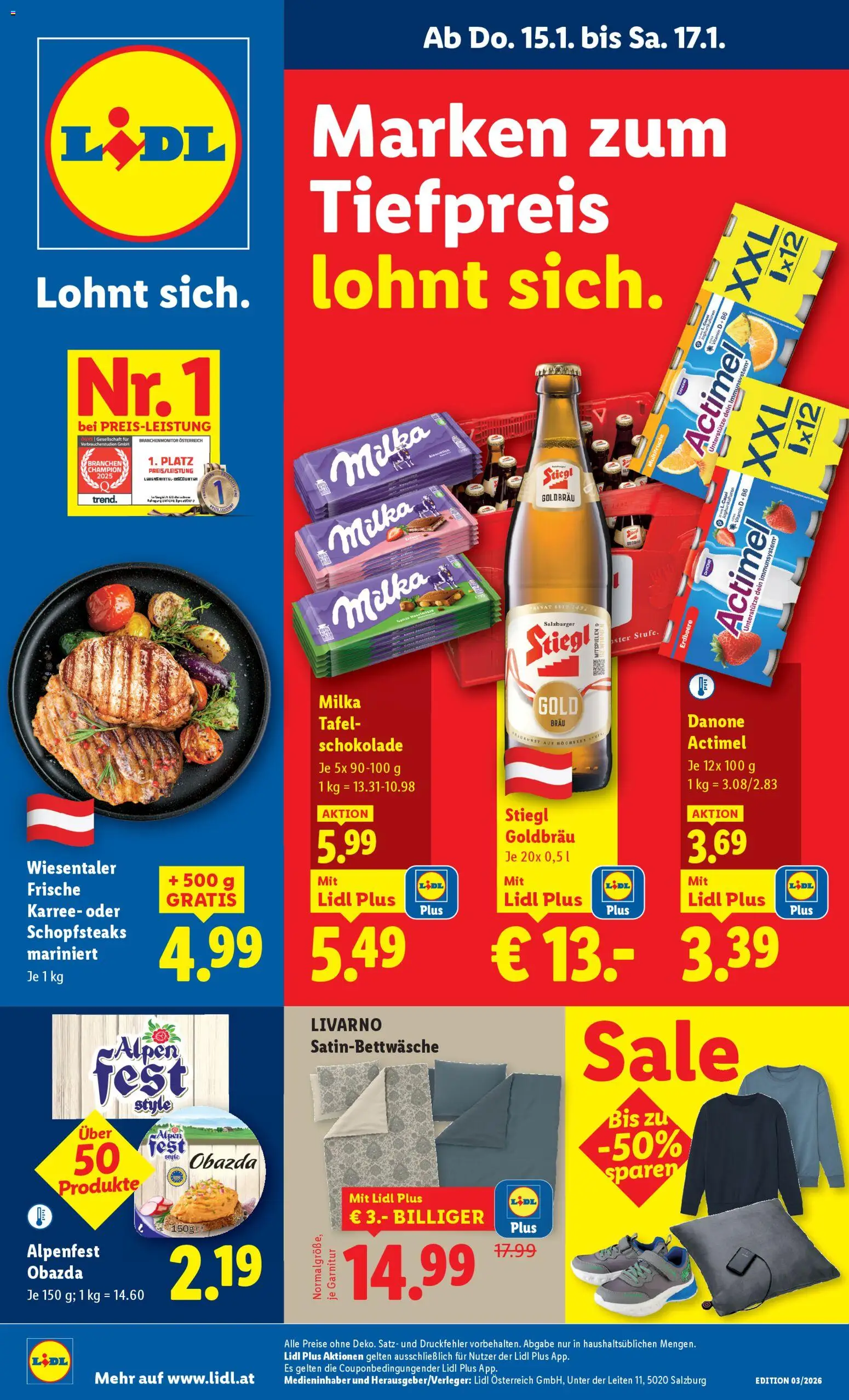 Vorschau der Angebote: Lidl Eisenstadt, Ebenfurth, Mattersburg gültig ab 15.01.2026 - Schokolade