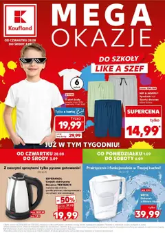 Pogląd gazetki "Mega okazje" ze sklepu Kaufland ważnej od 28.08.2025