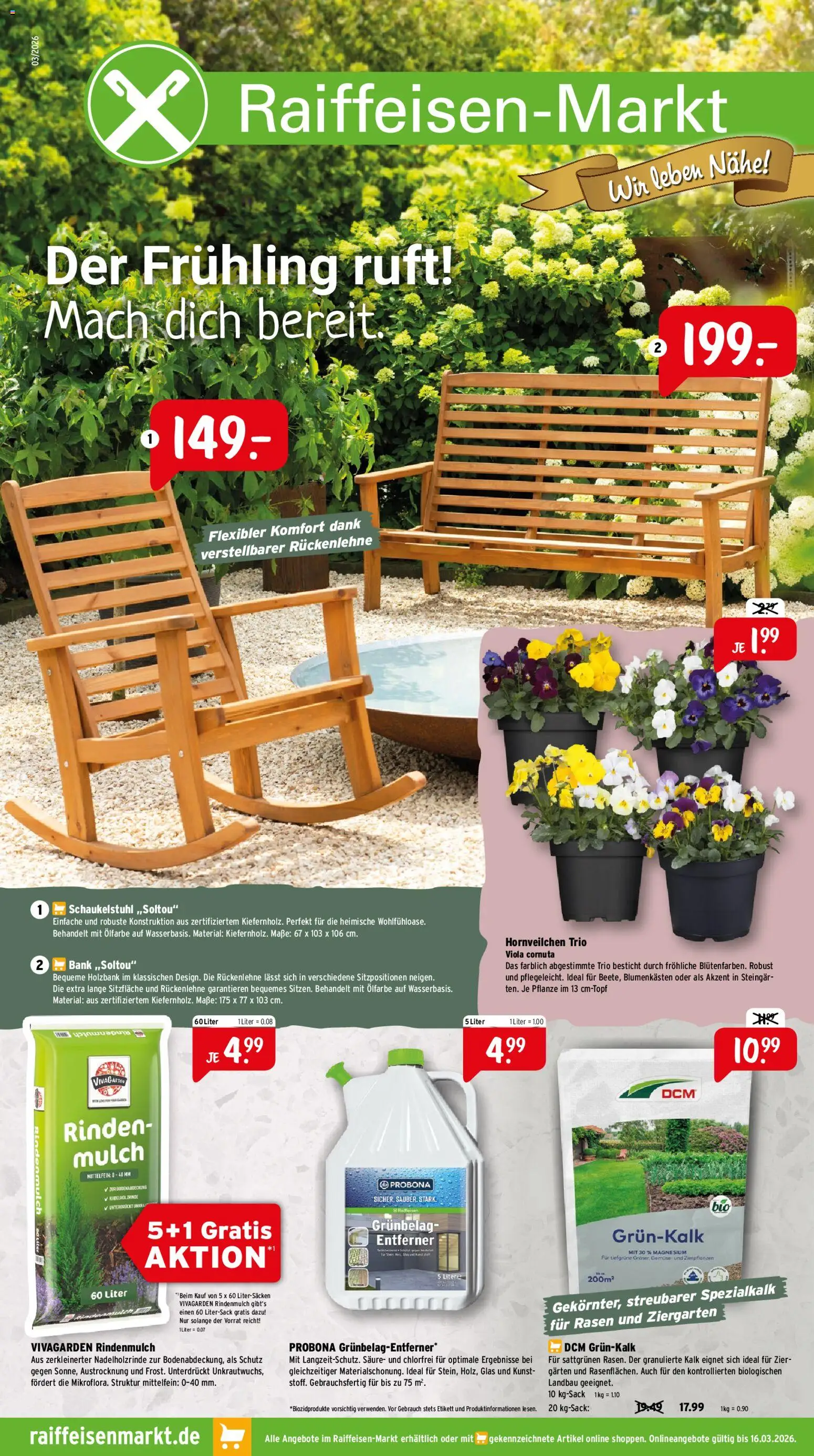 Vorschau von dem Prospekt des Geschäftes Raiffeisen Markt, gültig ab dem 01.03.2026