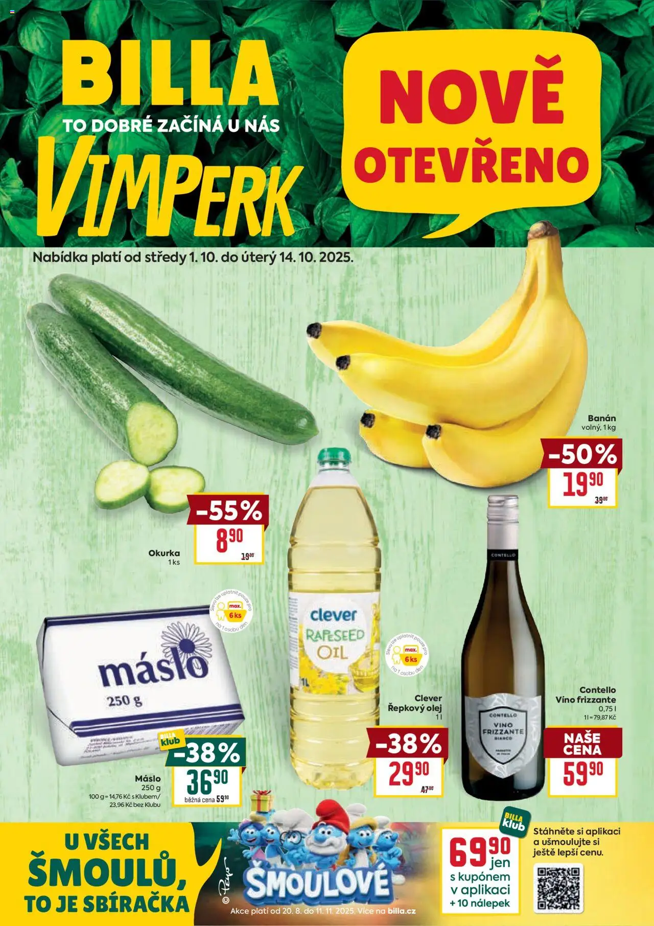  BILLA leták již od 01.10.2025 » Akční "Leták - Speciál: Vimperk"