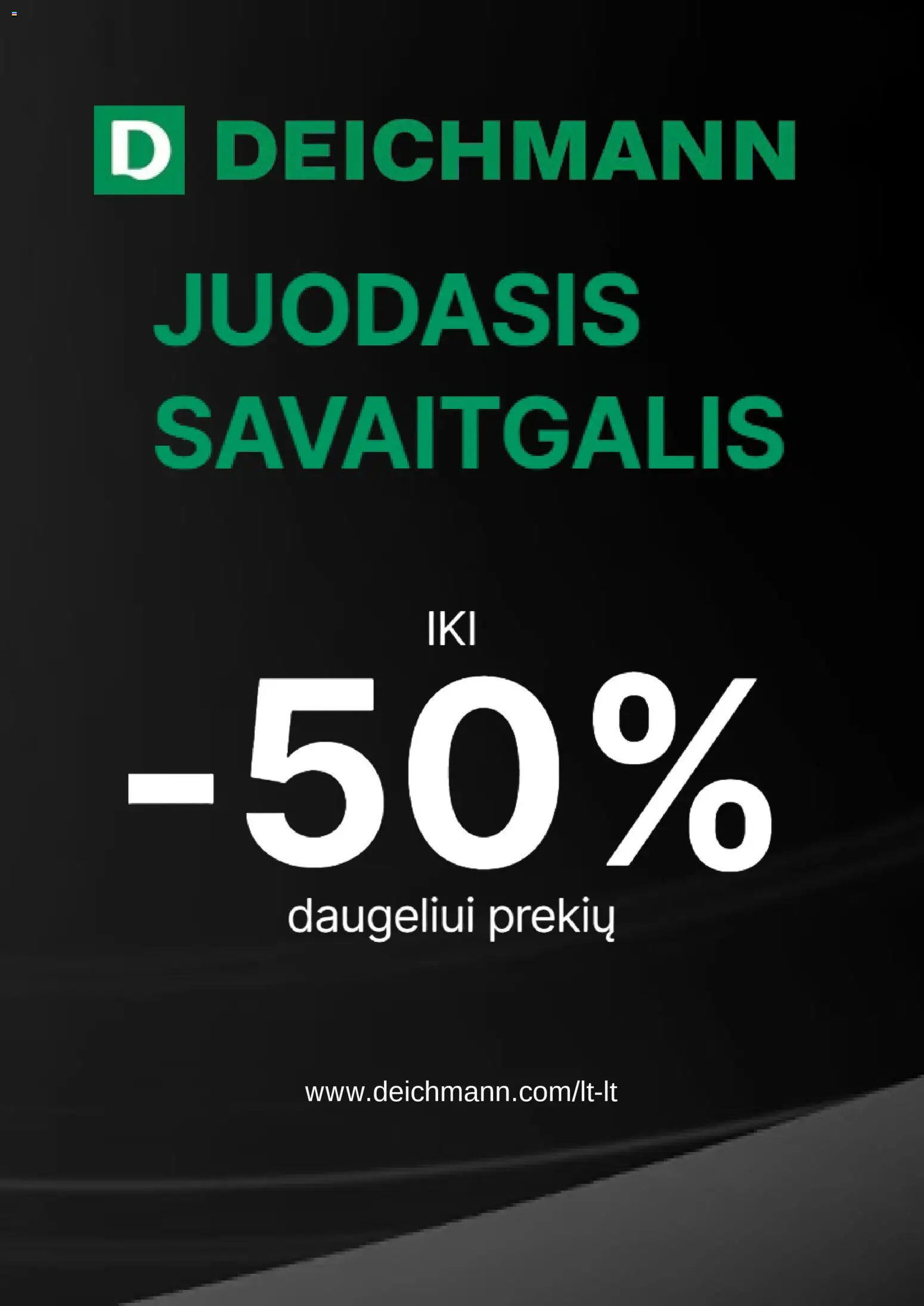 Deichmann parduotuvės leidinio Leidinys - Cyber monday galiojančio nuo 2025.12.01 peržiūra