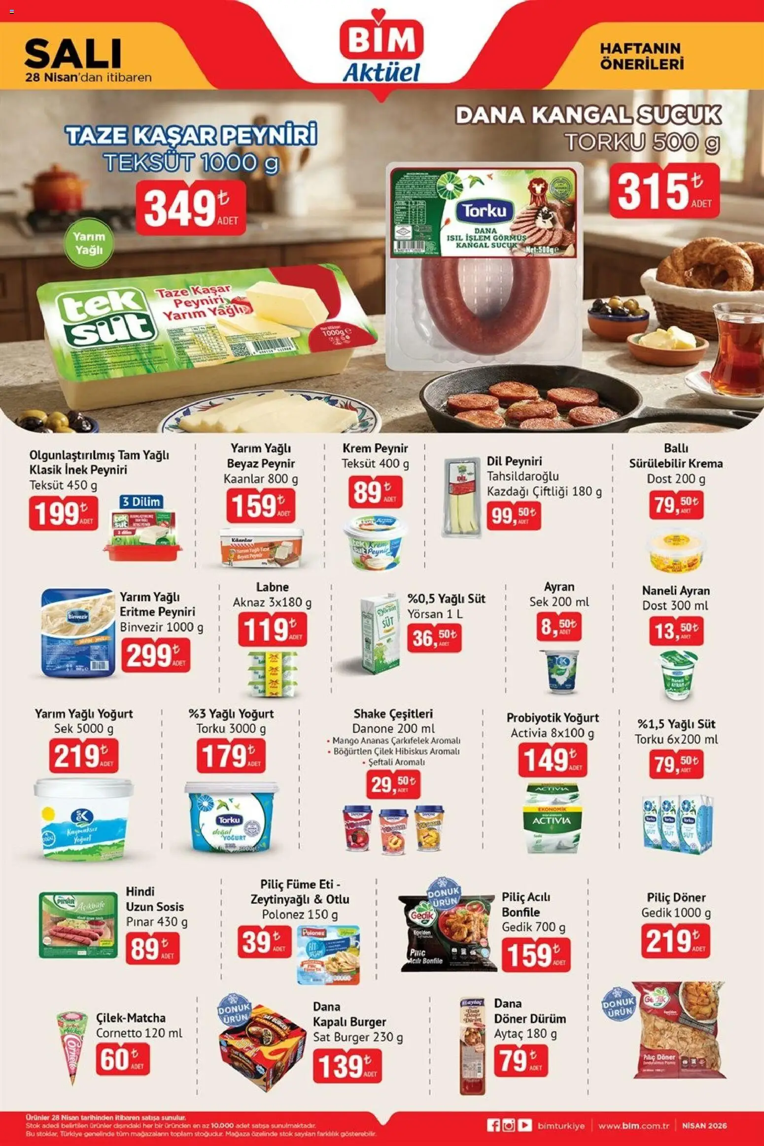 BİM BİM Katalog 28.04.2026 - Broşürünün önizlemesi