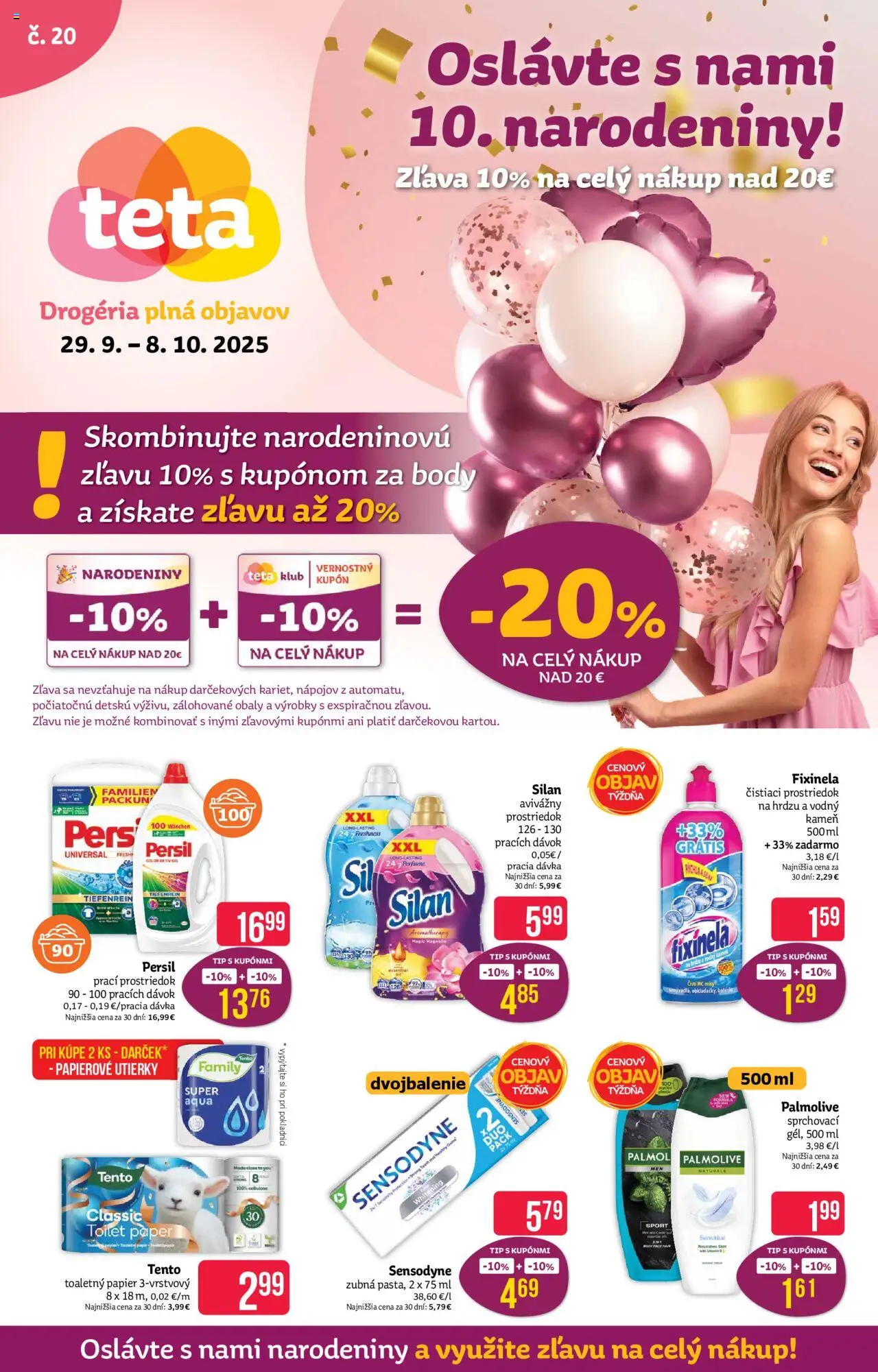 Náhľad Teta drogerie letáku platného od 29.09.2025