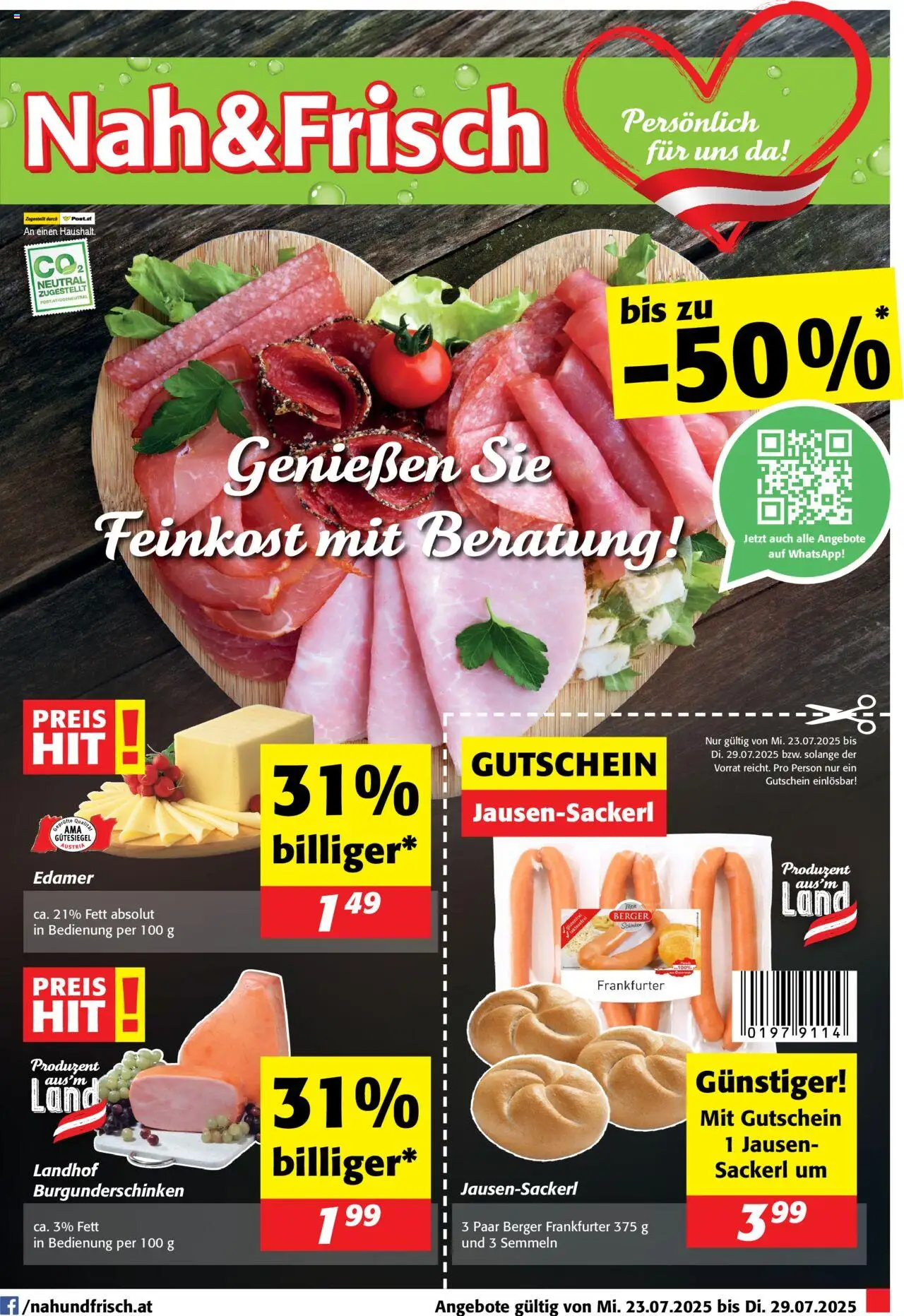  Nah und Frisch Flugblatt ab (23.07.2025 - 29.07.2025) - Seite 1