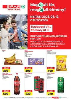 Spar Market - Spar Market Bp. Thököly út üzlet megújulás megtekintése, amely érvényes 2026.03.12.-től