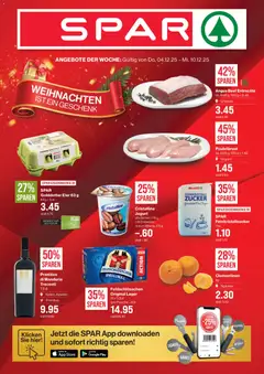 Vorschau des Merkblatts Aktionen vom Shop SPAR gültig von 04.12.2025 bis 10.12.2025