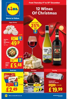 Preview of Lidl 12 Wines Of Christmas valid from 04/12/2025