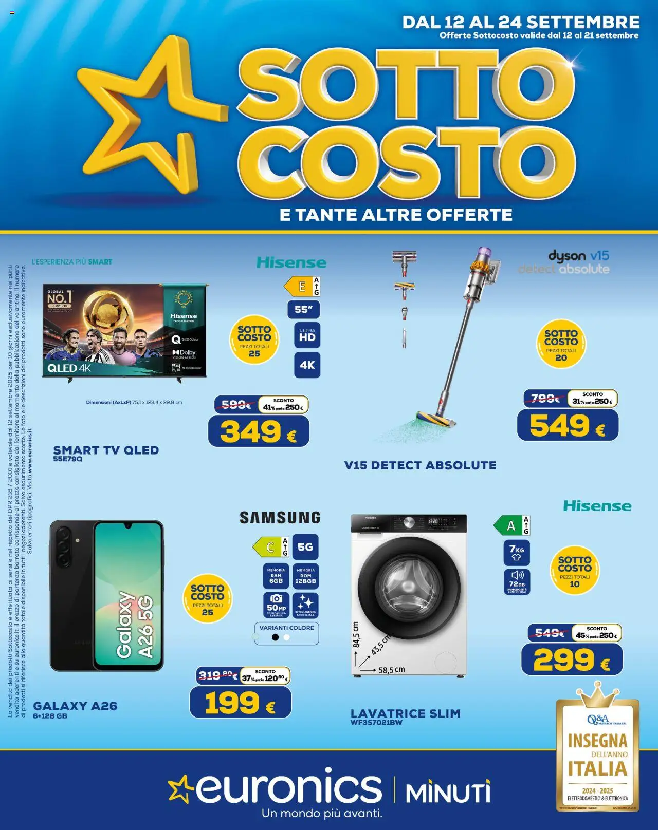 Volantino Euronics valido da 12/09/2025 numero di pagina 1