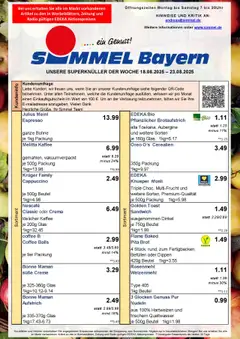 Vorschau von dem Prospekt des Geschäftes Simmel, gültig ab dem 18.08.2025