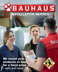 Eksempel på tilbudsavis Installation Service - ENGLISH fra butik Bauhaus gyldig fra 01/03/2025