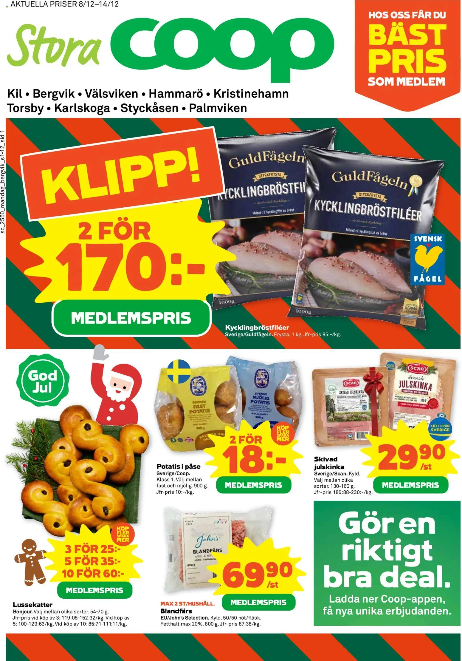 Förhandsgranska reklamblad Aktuella reklamblad Stora Coop från butik Stora Coop gäller från 08/12/2025