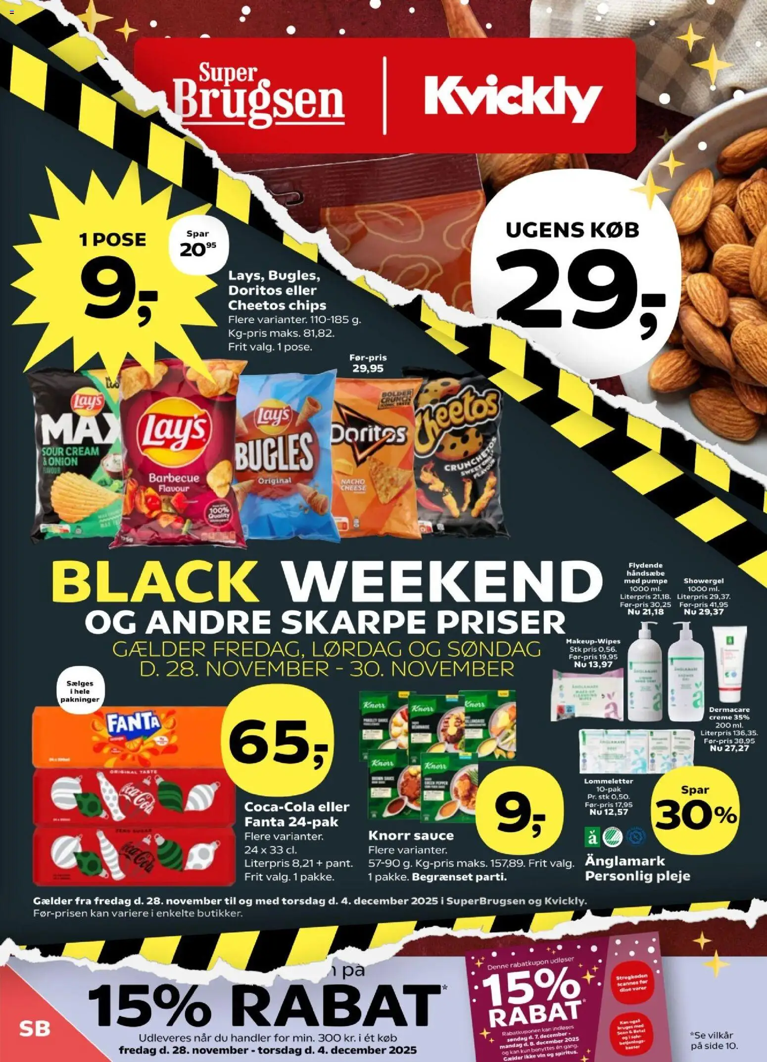 Eksempel på tilbudsavis Black Friday fra butik Super Brugsen gyldig fra 28/11/2025