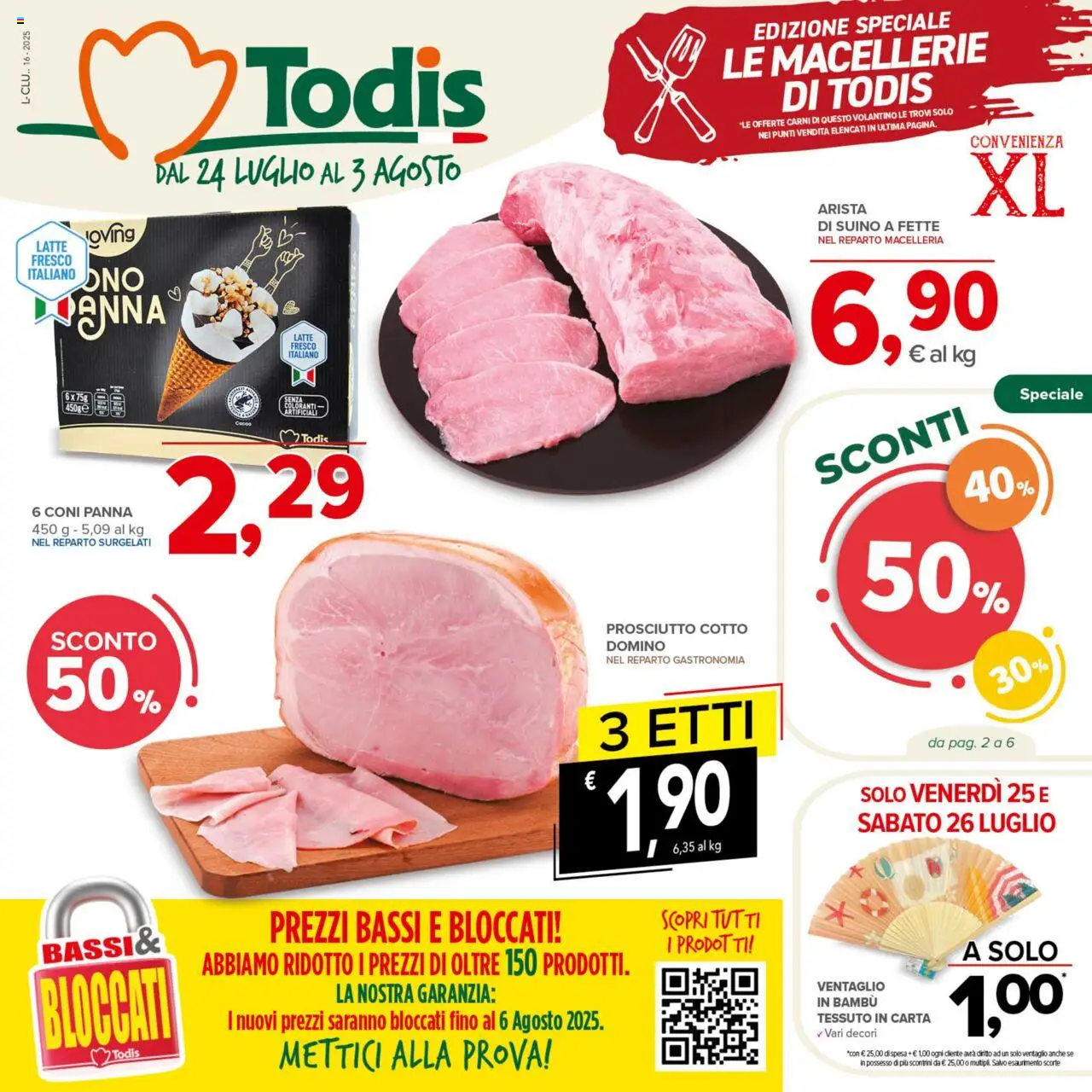Volantino Todis valido da 24/07/2025 numero di pagina 1