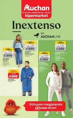 Auchan - Textil ajánlataink megtekintése, amely érvényes 2026.02.05.-től