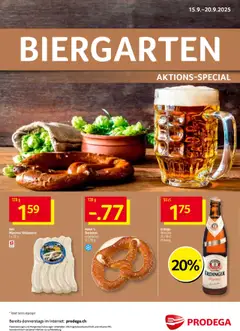 Vorschau des Merkblatts Aktionen Biergarten vom Shop Prodega gültig von 15.09.2025 bis 20.09.2025