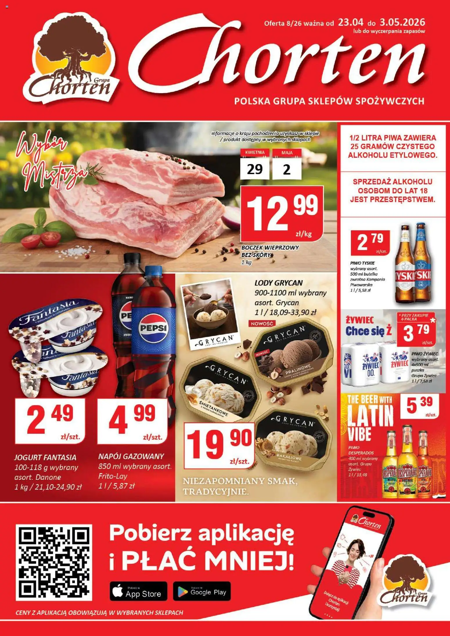 Pogląd gazetki "Chorten gazetka" ze sklepu Chorten ważnej od 23.04.2026