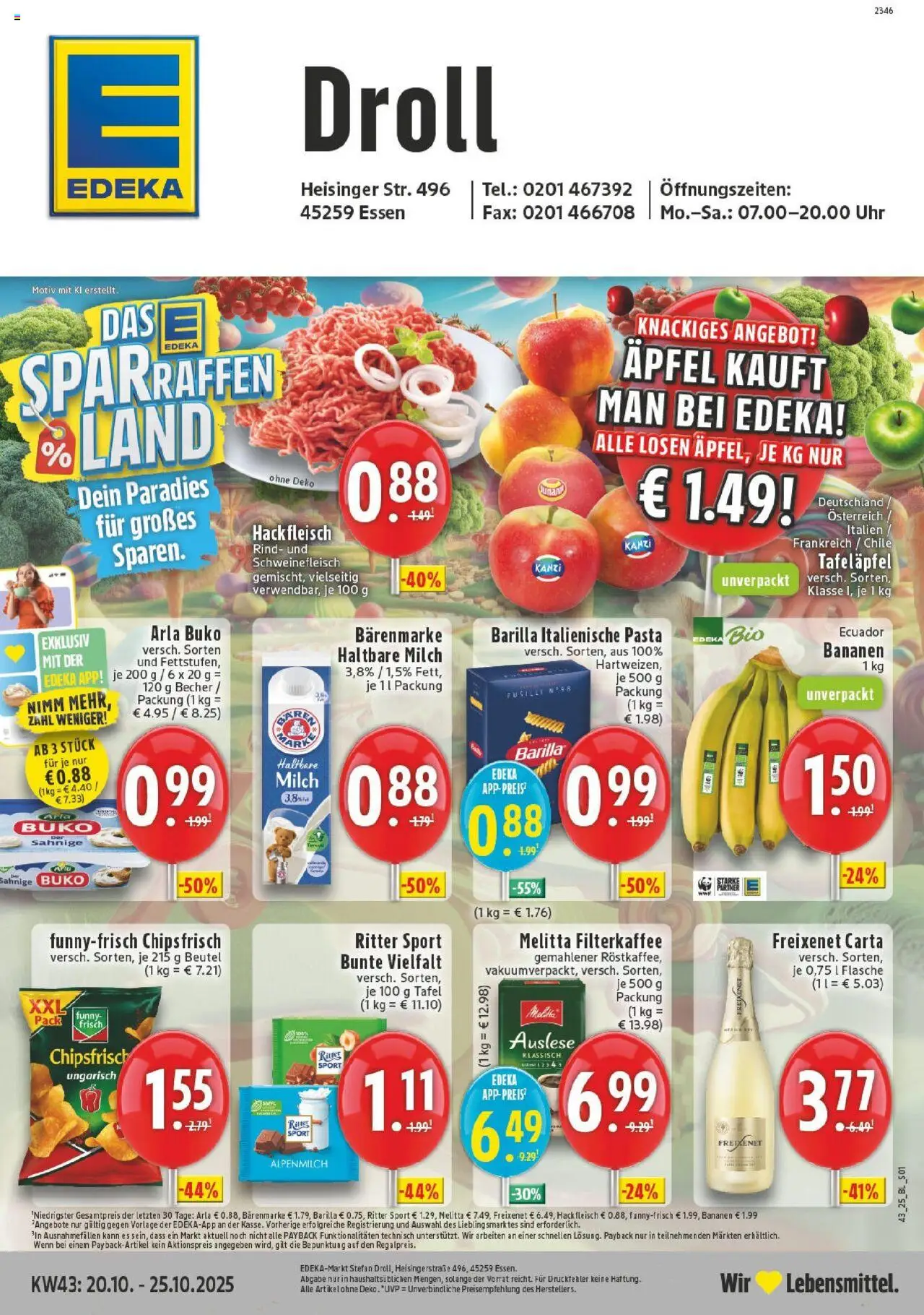 EDEKA Prospekt ab 19.10.2025 - Prospekt Essen Online