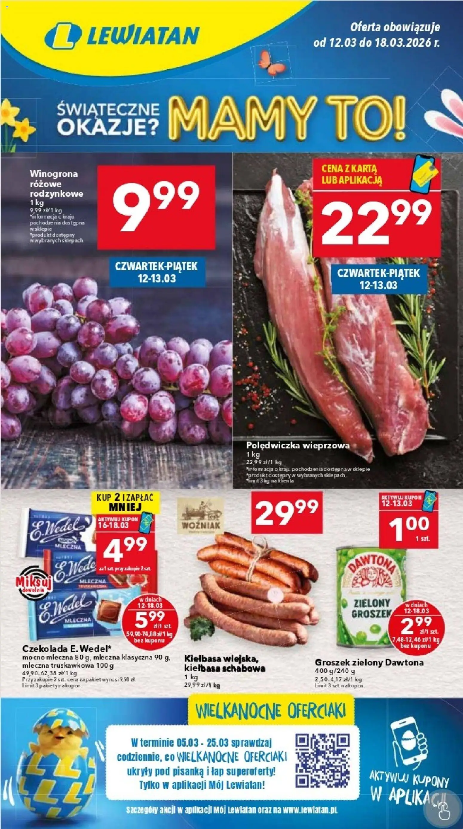 Pogląd gazetki "Lewiatan gazetka - Warszawa" ze sklepu Lewiatan ważnej od 12.03.2026
