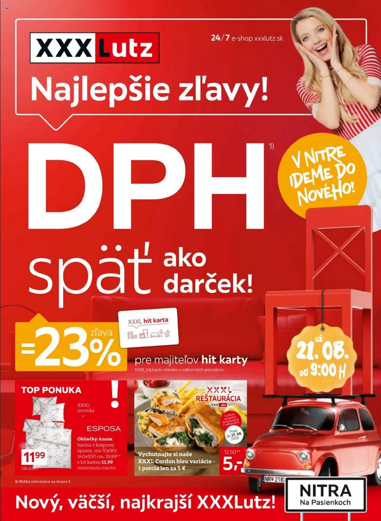 XXXLutz Najlepšie zľavy! (04.08. - 17.08.2025) - Akčná ponuka