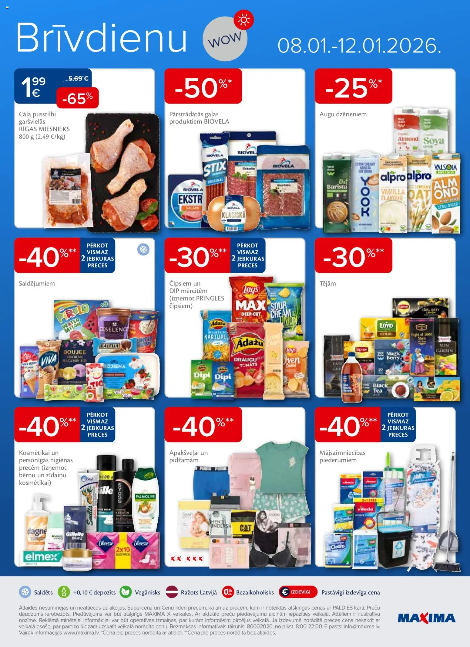 Skatīt Maxima akciju bukletu, derīgs no 2026.01.06
