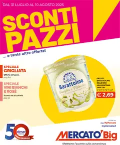 Anteprima dell'opuscolo Volantino Big - Cuneo dal negozio Mercatò valido da 31/07/2025