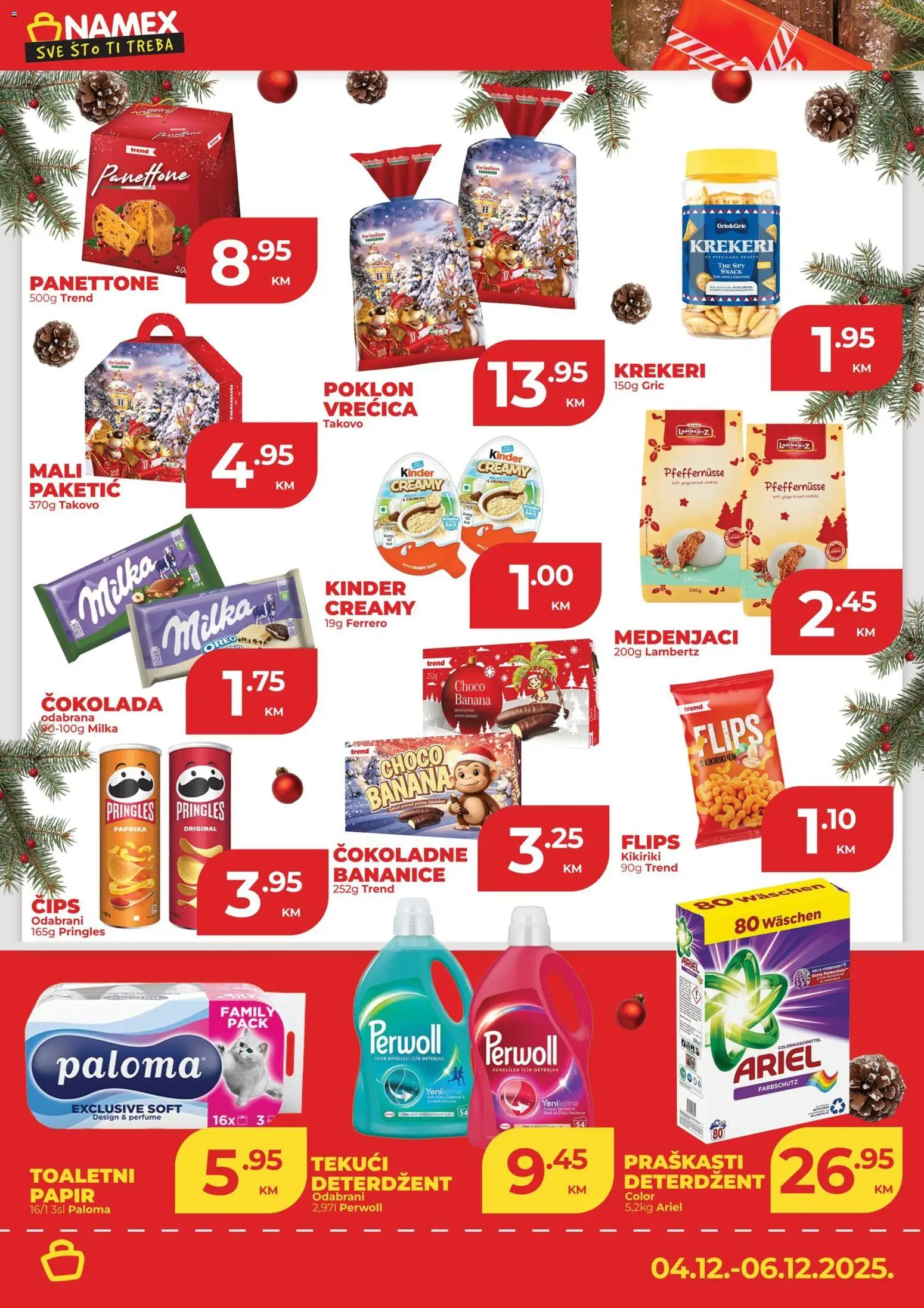 Pregled letka Vikend Akcija trgovine Namex vrijedi od 2025.12.04