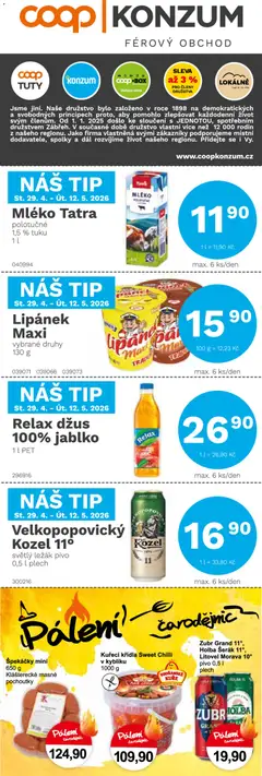 Náhled nabídky: Konzum Konzum leták platný od 29.04.2026