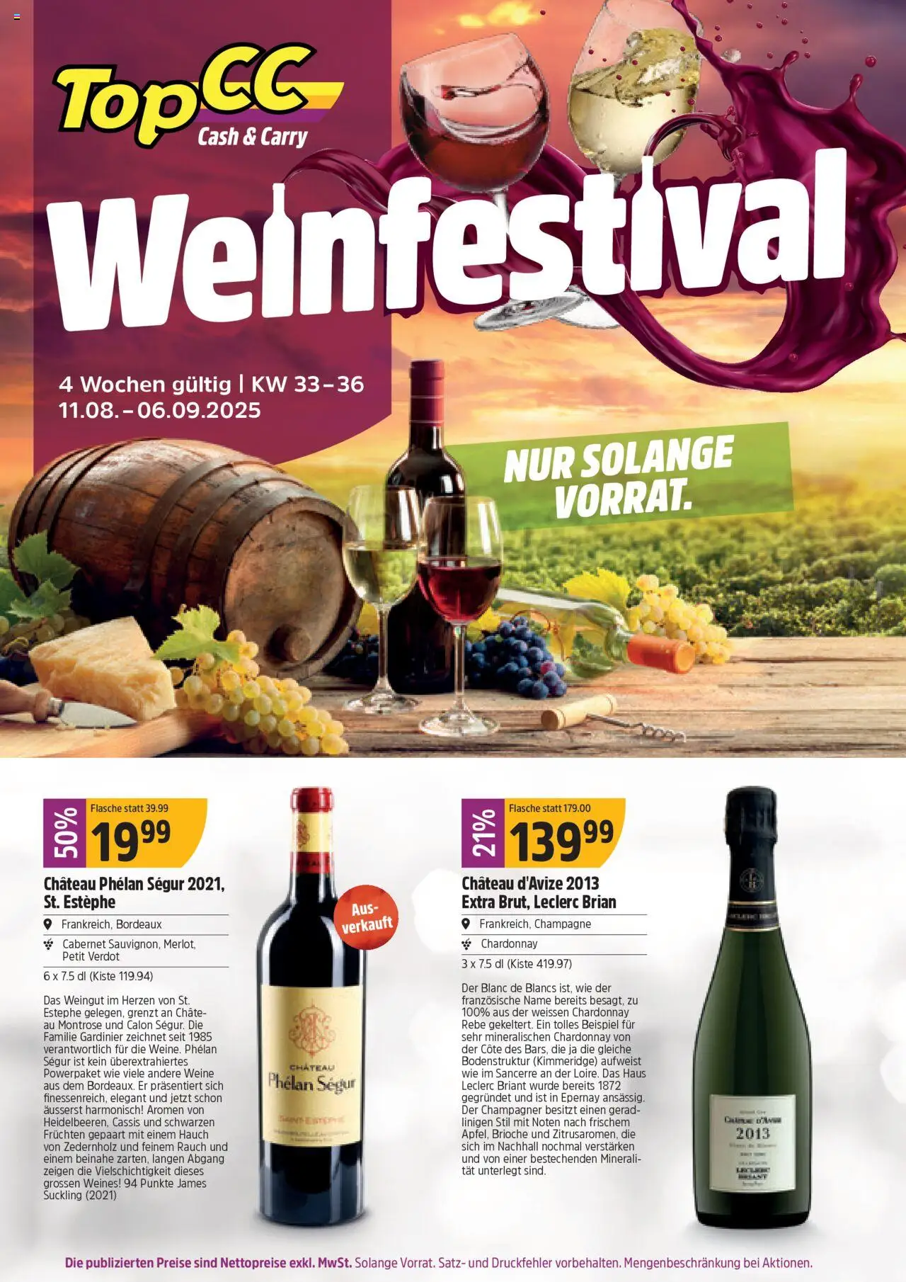 TopCC Aktionen Weinfestival ab 11.08.2025 - Seitennummer 1