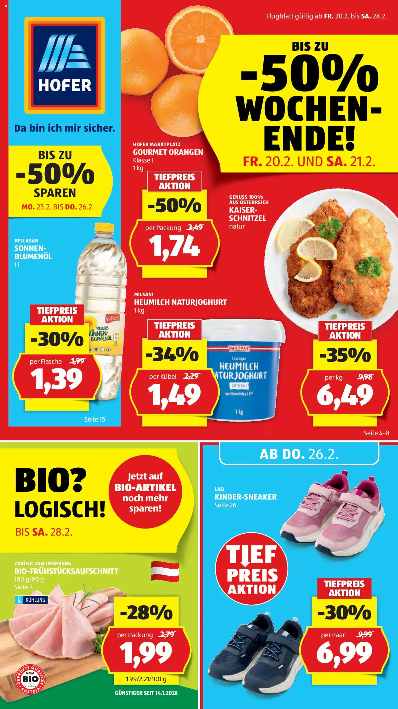 Vorschau der Angebote: Hofer Flugblatt gültig ab 20.02.2026