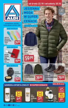 Pogląd gazetki "Jesienna moda taniej w ALDI" ze sklepu Aldi ważnej od 21.10.2025