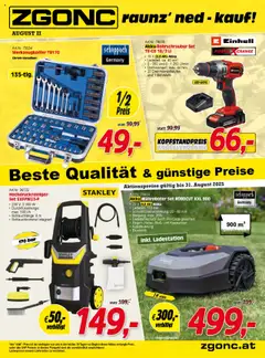 Vorschau der Angebote: Zgonc Flugblatt August II 2025 gültig ab 15.08.2025