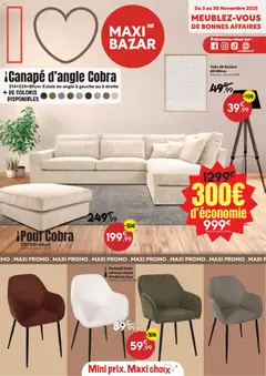 Prévisualisation de Catalogue du magasin Maxi Bazar formulaire valide 03/11/2025