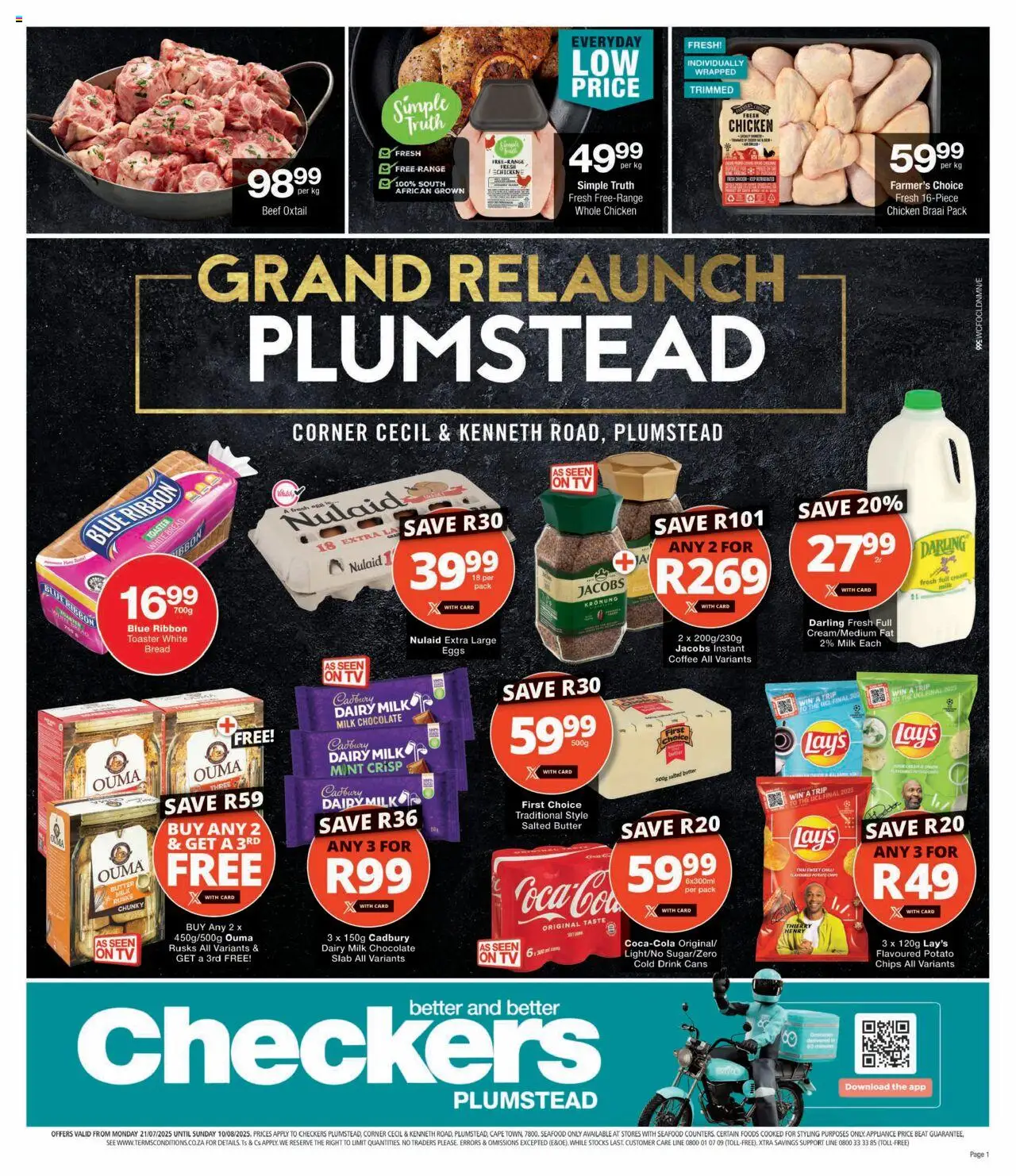 Checkers Western Cape - Plumstead Store Relaunch 21/07 - 10/08/2025 >> Catalogue