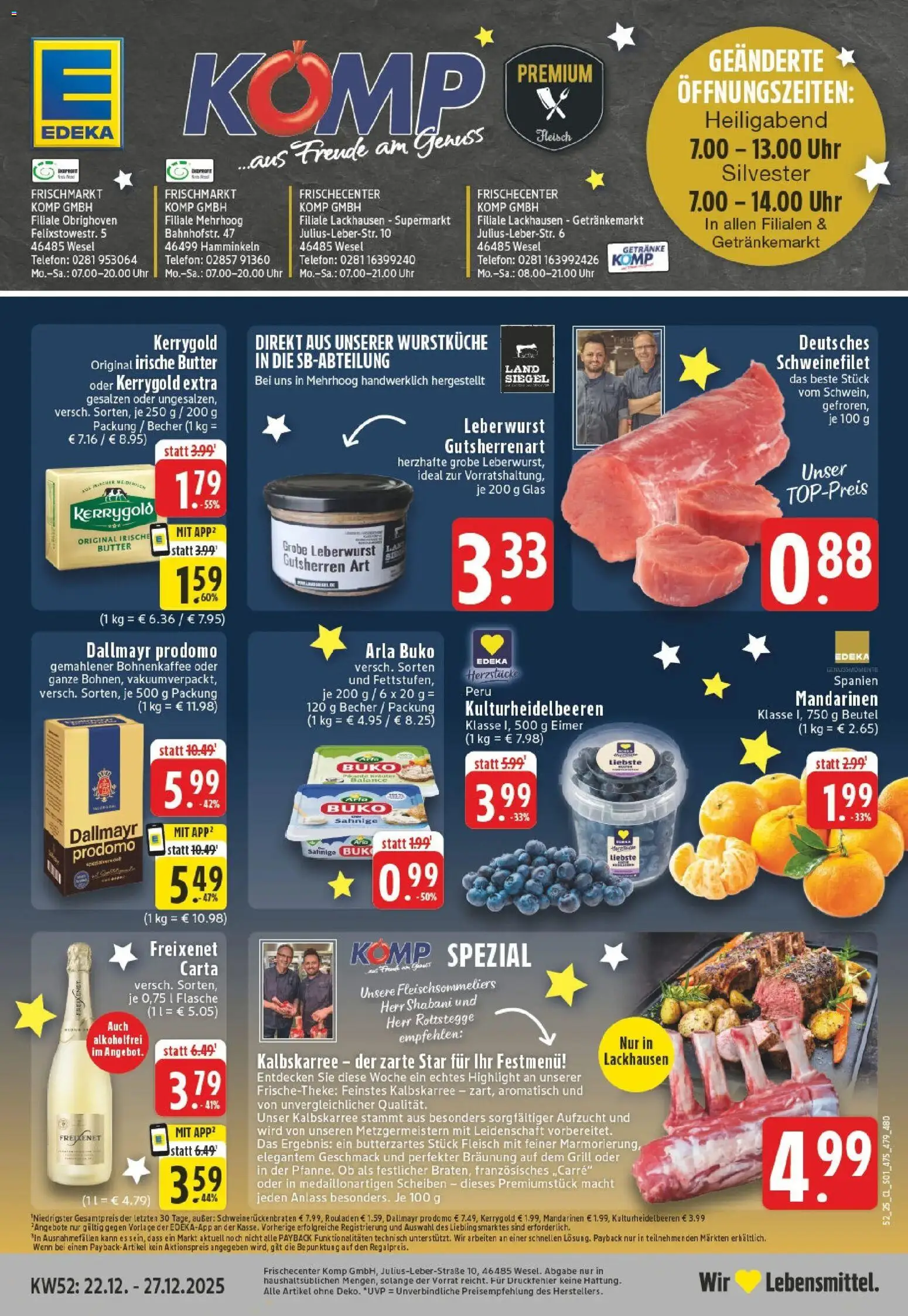 Vorschau von dem Prospekt des Geschäftes Edeka, gültig ab dem 22.12.2025