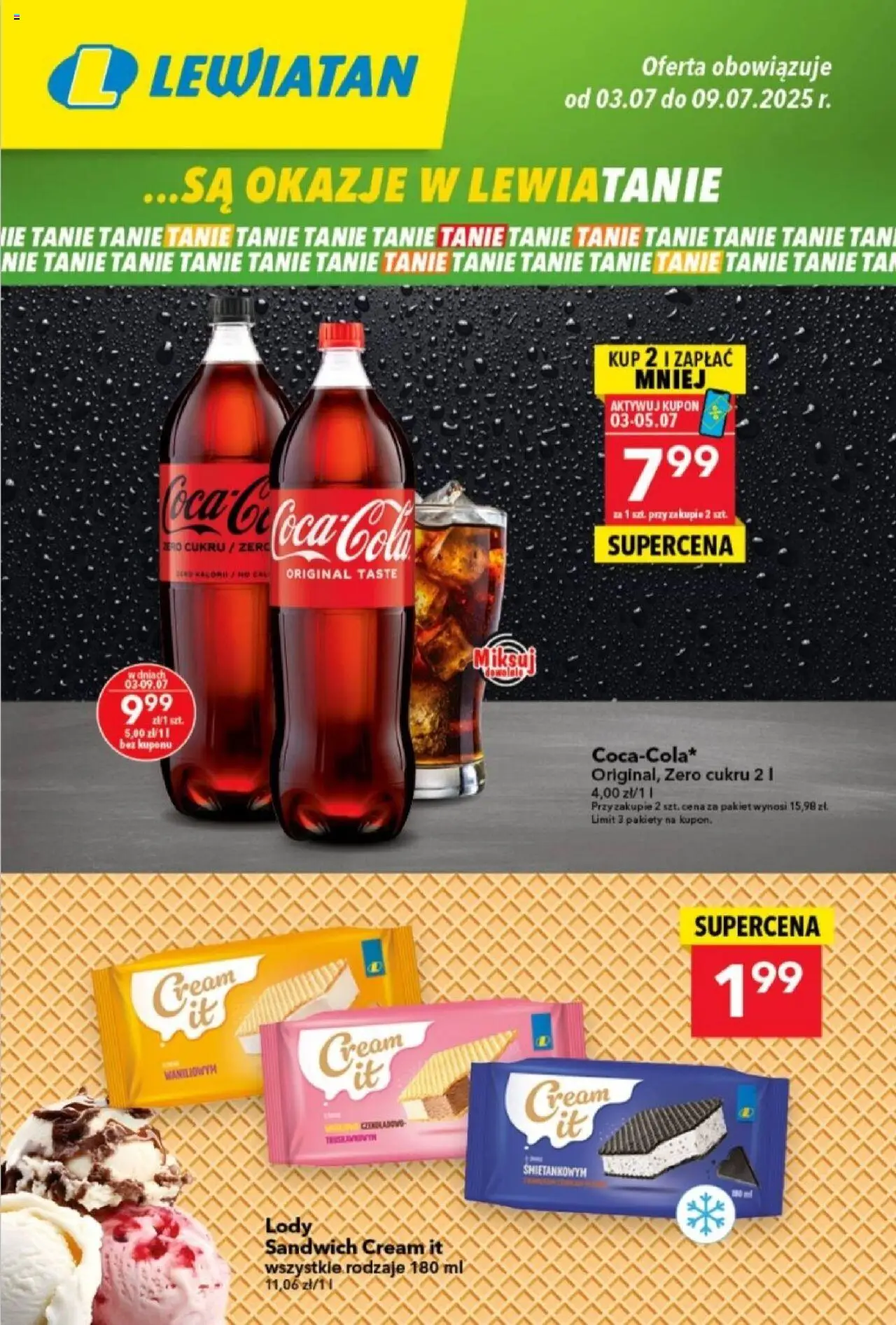 Lewiatan gazetka od 03.07.2025 - Promocje "Gazetka" - Numer strony 1