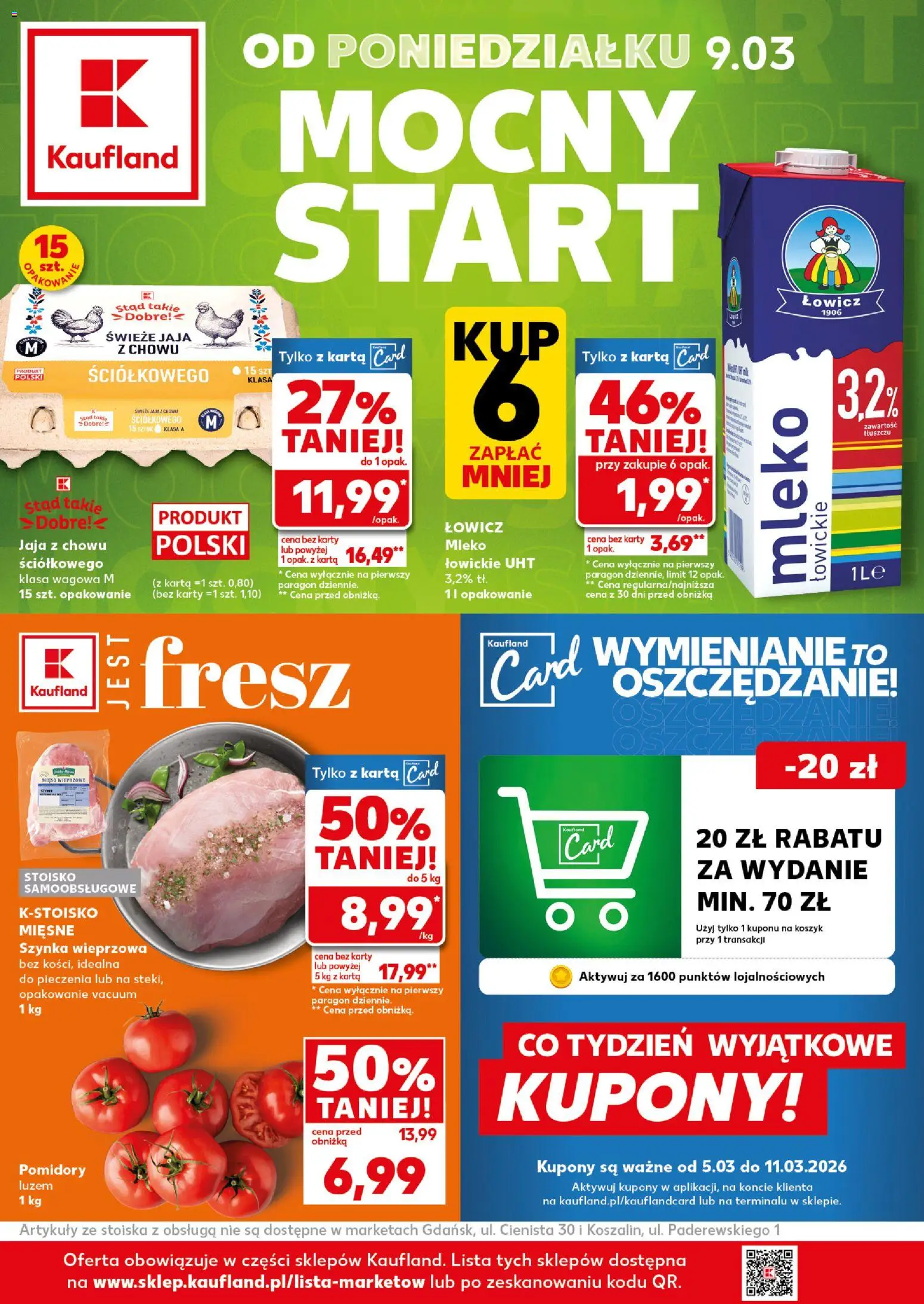 Náhled nabídky: Kaufland Polsko Kaufland Polsko leták Mocny start platný od 09.03.2026