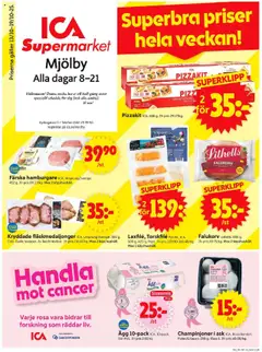 Förhandsgranska reklamblad Mjölby från butik ICA Supermarket gäller från 13/10/2025
