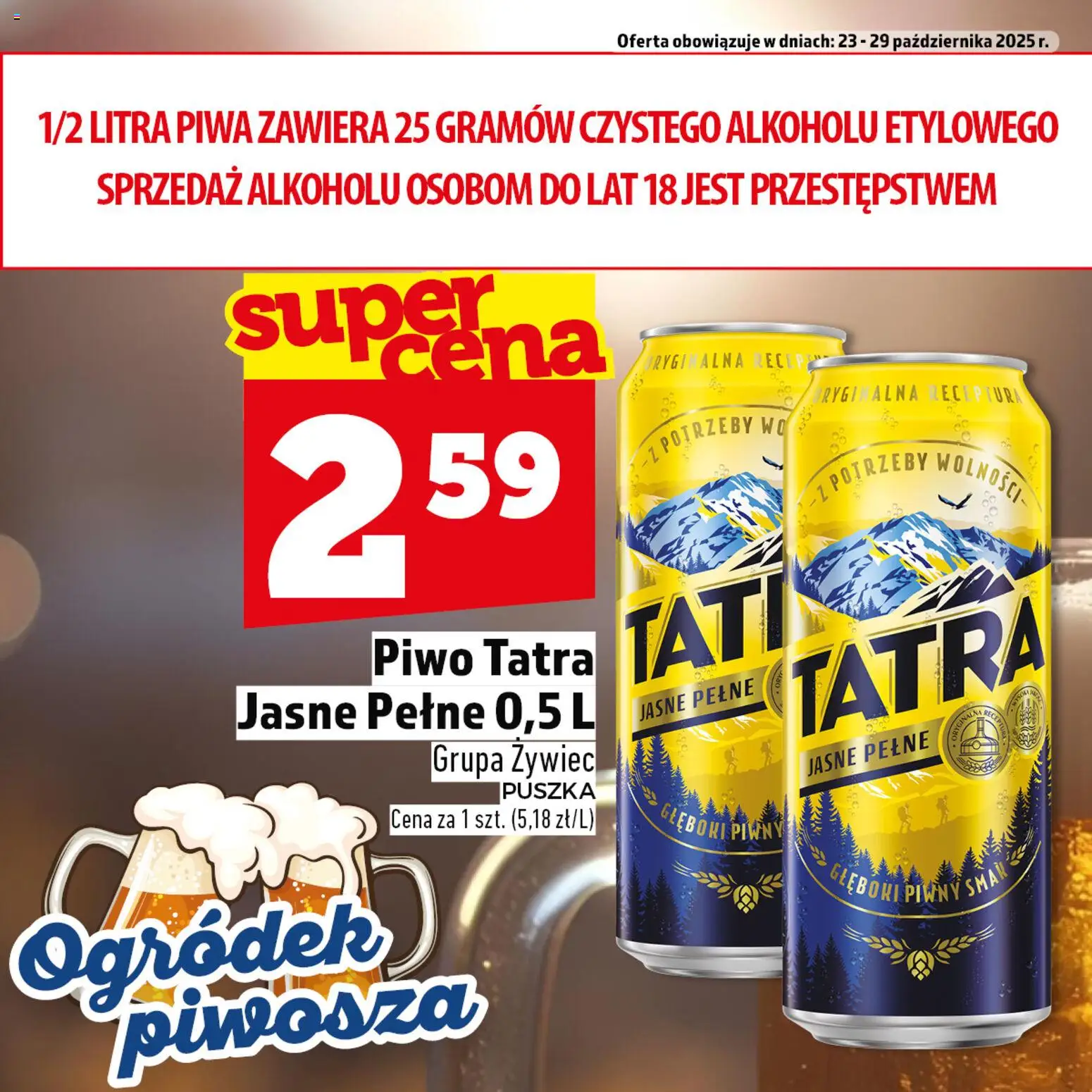 Topaz Ogródek Piwosza od 23.10.2025 - Nowa Gazetka - Numer strony 1