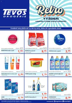 Náhľad TEVOS drogérie letáku platného od 01.08.2025